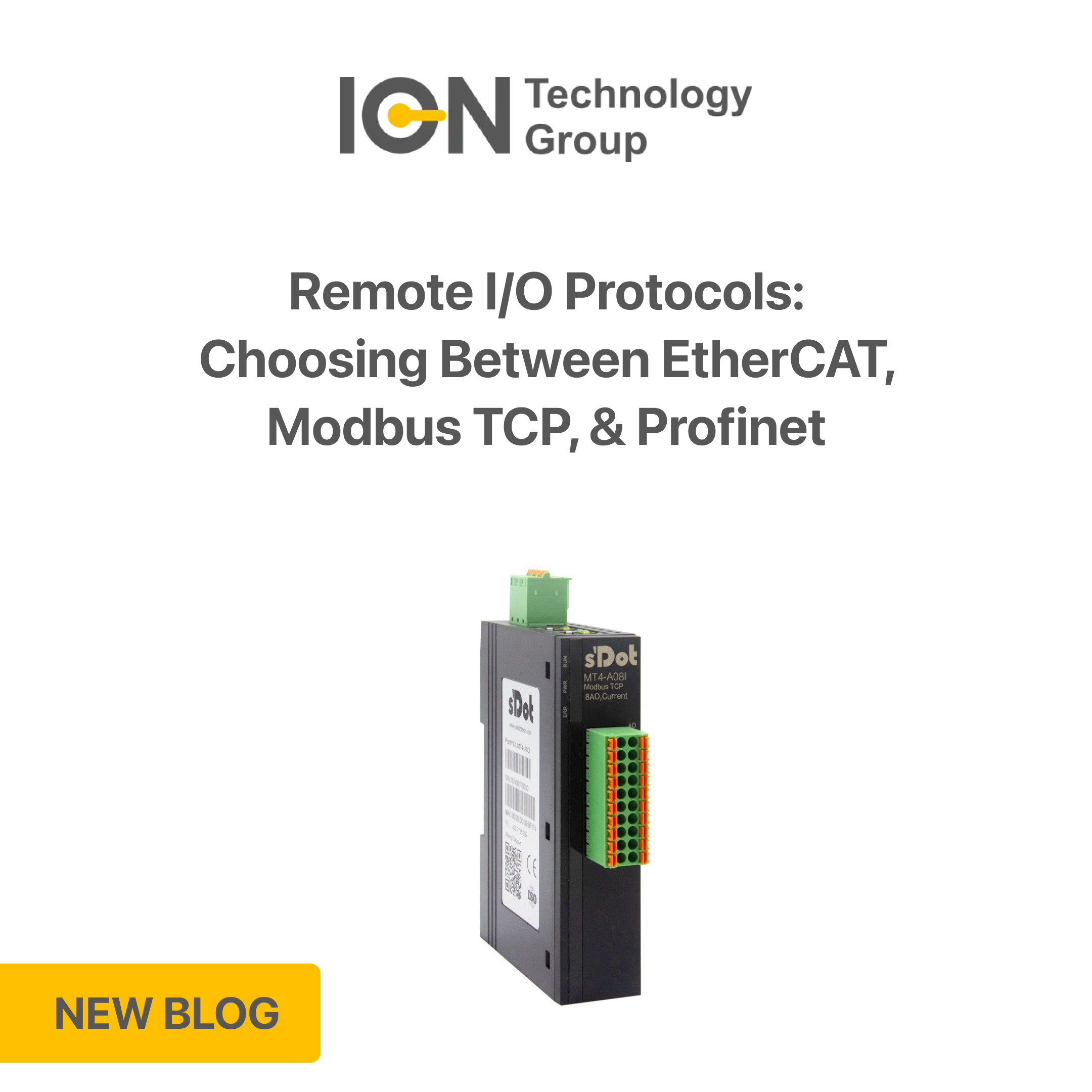 Remote I/O Protocols: Choosing Between EtherCAT, Modbus TCP, & Profinet